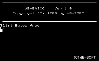 dB-BASIC VERSION 1.2-3
